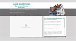 Desktop Screenshot of bauunternehmung-jankowski.de