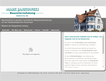 Tablet Screenshot of bauunternehmung-jankowski.de